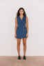 Nora Denim Wrap Mini Dress