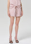 Este Drawstring Short - Raspberry Stripe