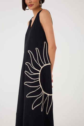 Embroidered Tank Dress