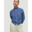 The Funnel Neck Cardi - Ocean Blue