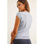 Cap Sleeve Knit - Dusty Blue