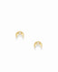 Crescent Moon Studs