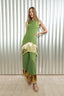 Nella Fringe Pant - Spruce Green