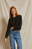 Ziggy - Inside Out Fleece Shrunken Crew - Vintage Black