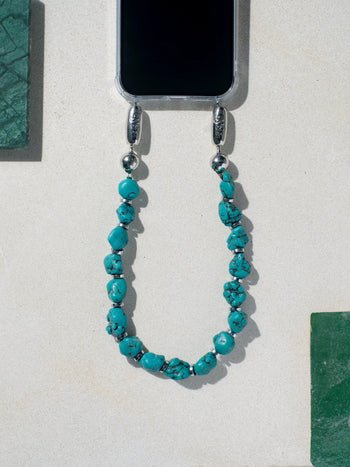 Linked Gemstone Wristlet - Turquoise