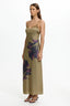 Tily Maxi Dress - Olive Stencil