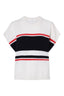 Shelly Cashmere Tee - Ecru Combo