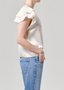 Lola Flutter Lace Sleeve Top - Cream