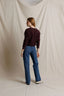 Ziggy - Inside Out Fleece Shrunken Crew - Cherry Lacquer