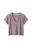 Alanis V Neck T-Shirt - Cloud Gray