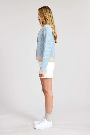 Striped Collared Sweater