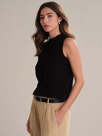 Demi High Neck Tank - Black
