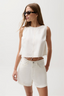 Rue Pop Over Swing Shirt - Off-White