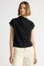 Kenny Asymmetric-Neck Tee - Black