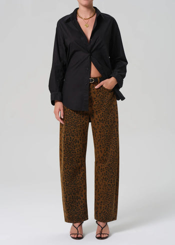 Miro Long Jean -  Sepia Cheetah