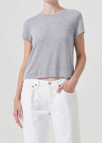 Adine Shrunken Tee - Grey Heather