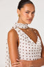 Adrie Top - Cream Polka Dot