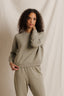 Alexi Speckled Confetti Sweater - Dark Olive