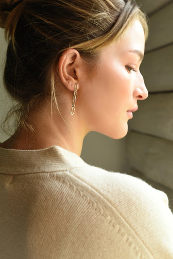 Link Earrings - Silver