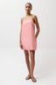 Misa Silk Blend Mini Dress - Coral Rose