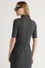 Gia Turtleneck Knit Top - Heather Charcoal