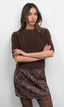 Odette Fuzzy Elbow Sleeve Knit Top