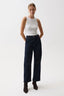 Beau Seamed Crescent Raw Jean - Night Fall