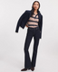 Teresa Silk Blend SS Cardi - Navy Multi