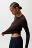 Juno Feather Weight Sweater - Mocha