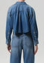 Ana Cropped Shirt in Somerset
