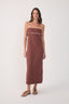 Contrast Midi Dress
