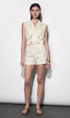 Haisley Linen Shorts - Stone