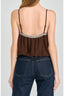 Jasmine Cami Top - Chocolate