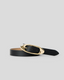 Candice Leather Belt - Black Gold