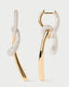 Twist Pave Hoops