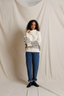 Elsie Pointelle Sweater - Sugar Black Stripe