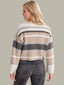 Audrey Crewneck Stripe Cardigan