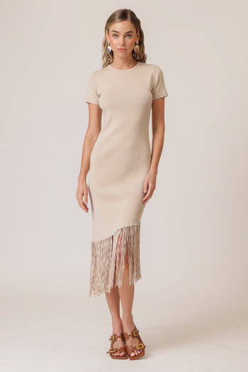 Chrysta Fringe Hem Dress