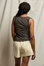 Khara - Rib Scoop Tank - Vintage Black