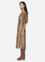 Claude Print Puff Sleeve Midi Dress