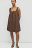 Gabby Dress - Brown Gingham