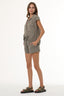 Petra Paper Bag Waist Short - Desert Sage