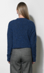 Peyton Fuzzy Sweater - Denim Blue