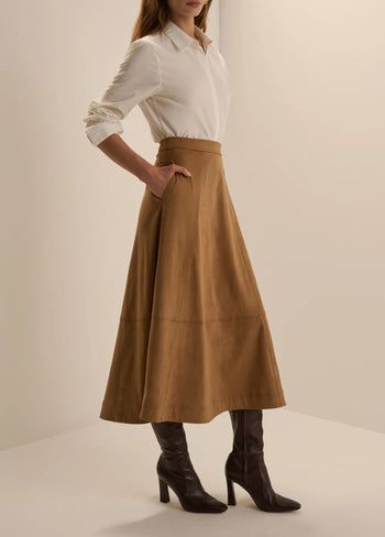 The Aspen Skirt - Camel