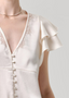 Lola Flutter Lace Sleeve Top - Cream