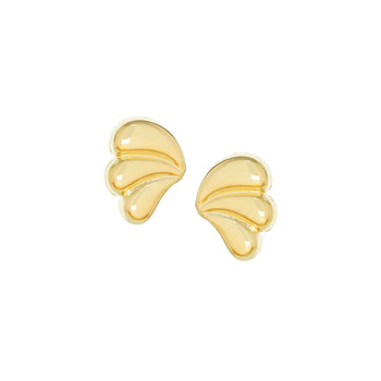 Rippled Post Earring
