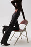 Evie	High Rise Slim Boot - Coated Mocha