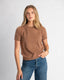 Gray S/S Cashmere Tee - Mocha