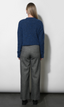 Peyton Fuzzy Sweater - Denim Blue