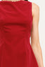 Carmine Velvet Dress